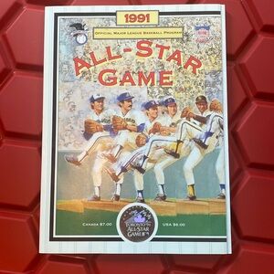1991 MLB All Star Game Program